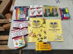 Mixed Lot of Children's Stationery Items (Markers, Books and More) - see photos - 2