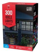 12 x Multi Colour Christmas LED Icicles Flashing Lights