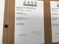 Zava Orizzontale Suspension LED Lighting Rings - Jet Black (Reserve Met) - 5