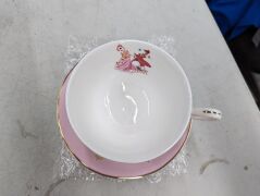 English Ladies Sleeping Beauty Cup and Saucer Set - 3