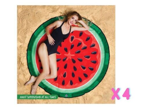 4 x Big Mouth Giant Sized Fun in the Watermelon Beach Blanket