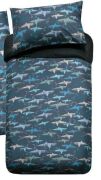 Bambury Quilt Cover Set - Queen - Shark Frenzy