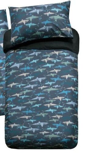 Bambury Quilt Cover Set - Single - Shark Frenzy