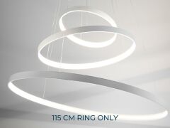 Zava Orizzontale Suspension LED Lighting Rings - White (Reserve Met) - 2