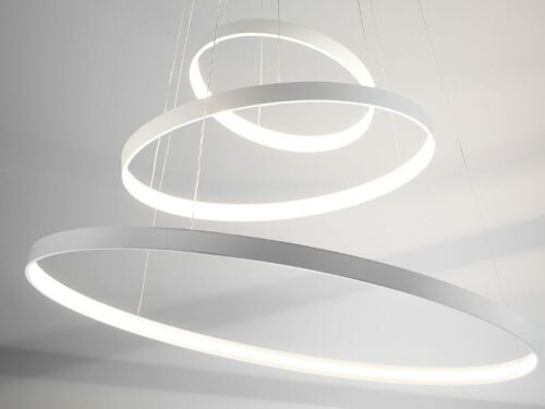 Zava Orizzontale Suspension LED Lighting Rings - White