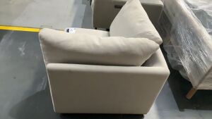 Single Corner Fabric Upholstered Modular & Single Upholstered Fabric Right Hand Recliner #42 - 4