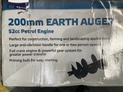 200mm Earth Auger 52cc Petrol Engine - 8