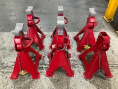 6 x 2000kg Ratchet Style Axle Stands - 3