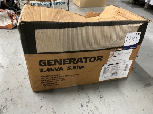 3.4kVA 5.5hp Generator with Honda Engine