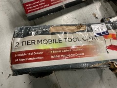2 Tier Mobile Tool Cart - 8