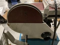 550W Belt and Disc Sander with Stand - 9