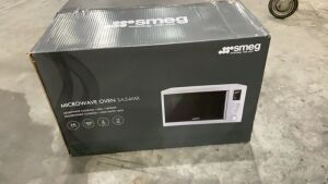 Smeg 34L 1000W Microwave SA34MX - 6