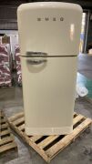 Smeg FAB 50's Style 524L Top Mount Refrigerator Cream FAB50RCR5AU - 2