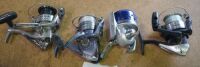Mixed Carton Fishing Reels comprising of cazna 2500FA, Daiwa Crossfire 2000x, Shimano FX 2500FB and Daiwa Royal Cast100