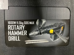 11.5kg 1600W SDS Max Rotary Hammer Drill