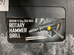 11.5kg 1600W SDS Max Rotary Hammer Drill