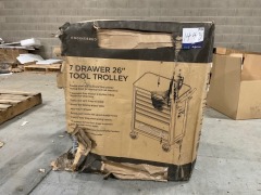 26 Inch 7 Drawer Trolley (Tools NOT inlcluded)