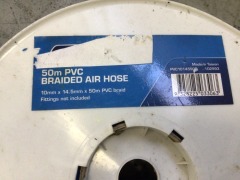 2x 50m PVC Braided Air Hose (10mm x 14.5mm) - 4