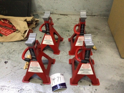4 x 2000kg Ratchet Style Axle Stands