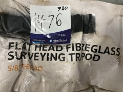 Flat Head Fibreglass Surveying Tripod - 5