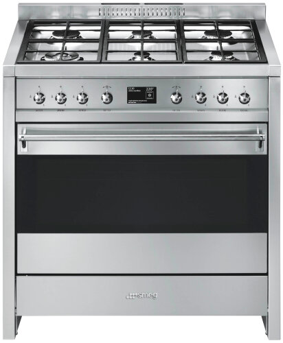 Smeg 90cm Classic Aesthetic Freestanding Dual Fuel Oven/Stove A11XPY-9