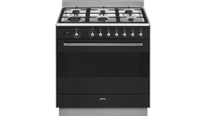 Smeg 900mm Dual Fuel Freestanding Cooker Anthracite FS9608AS-1