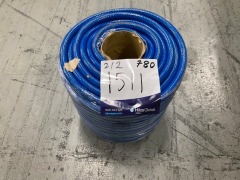 2x 50m PVC Braided Air Hose (10mm x 14.5mm) - 4