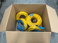 5x 10m Hi-Flex Air Hose with Nitto Type Fittings - 5