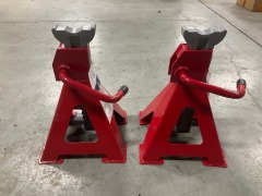8000kg Ratchet Style Axle Stands - Pair - 2