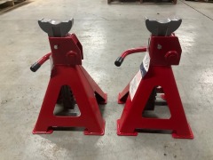 8000kg Ratchet Style Axle Stands - Pair - 3