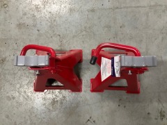 8000kg Ratchet Style Axle Stands - Pair - 4