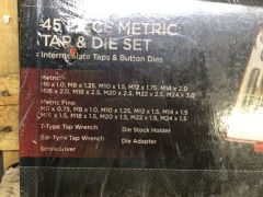 3x 45 Piece Metric Tap & Die Set - 3