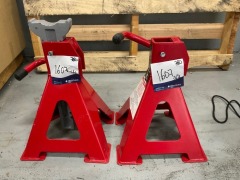 8000kg Ratchet Style Axle Stands - Pair - 5