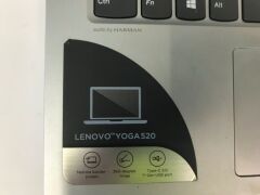 Lenovo Yoga 520-141KB Notebook Computer, Serial No: MP19RWF2, Intel Core i5-7200 - 2