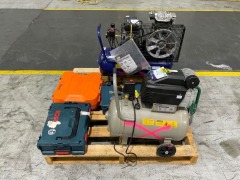 Pallet of Faulty Compressors and Assorted Power Tools - 8