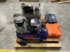 Pallet of Faulty Compressors and Assorted Power Tools - 9