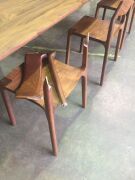 Molloy Dining Table with 6 timber dining chairs. - 3