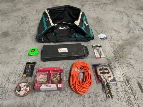 Makita Tool Bag + Assorted Tools