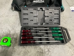 Makita Tool Bag + Assorted Tools - 6