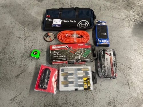 Bosch Tool Bag + Assorted Tools