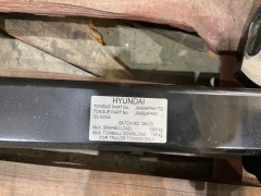 Hyundai Towbar (Missing Parts) and Box of Miscellaneous Auto Parts - 2