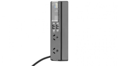 PowerGuard ChargeAll 2 Surge Protector Black PGJW2006B