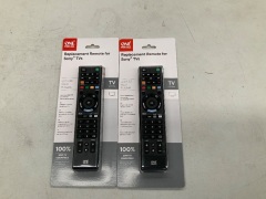 2x One For All Replacement Remote For Sony TV RDN1100419 - 2