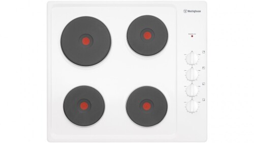 Westinghouse 600mm 4 Zone Electric Solid Cooktop - White WHS642WC