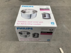 Philips 6L Stainless Steel Inner Pot for All-In-One Electric Kitchen Cooker SL HD2778/60 - 3