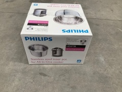 Philips 6L Stainless Steel Inner Pot for All-In-One Electric Kitchen Cooker SL HD2778/60 - 2