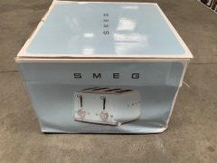 DNL Smeg 50's Retro Style 4 Slot Wide Toaster - Cream TSF03CRAU - 5