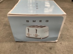 Smeg 50's Retro Style 4 Slot Wide Toaster - Pastel Green TSF03PGAU - 4