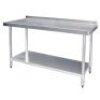 Stainless Steel Kitchen Work Bench W/Splash Back