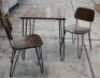 Cafe Ideas Hairpin Cafe Tabletop W/ 2 X Matching Chairs